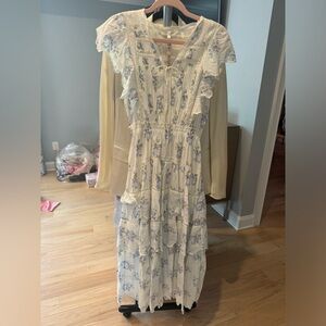 NWT Loveshackfancy valina cotton dress size XS.